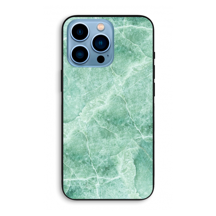 Groen marmer: iPhone 13 Pro Max Biologisch afbreekbaar hoesje