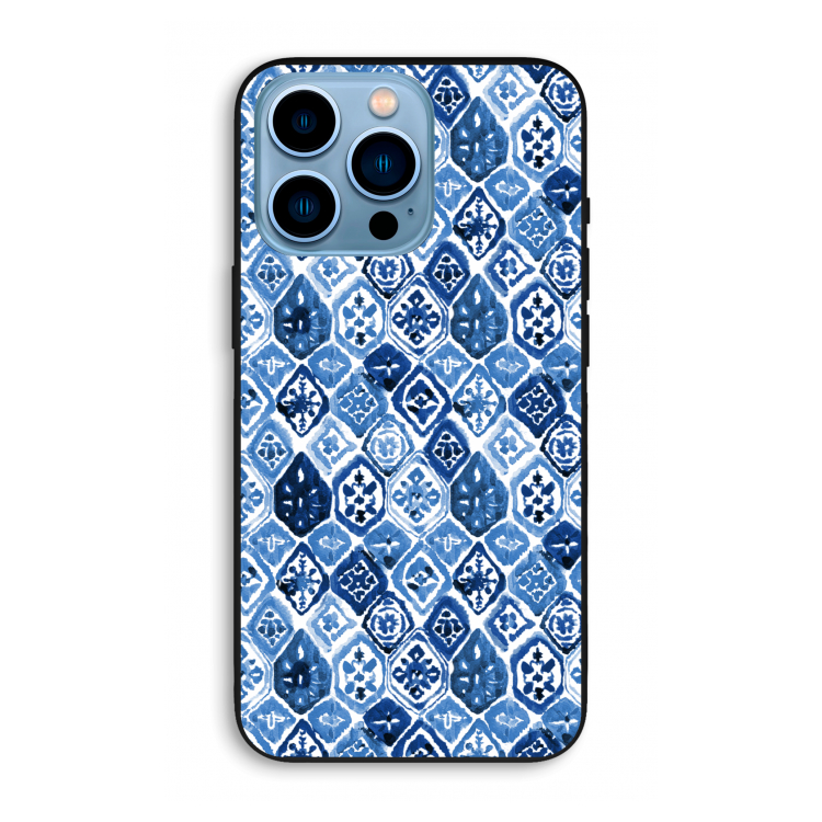 Blauw motief: iPhone 13 Pro Max Biologisch afbreekbaar hoesje
