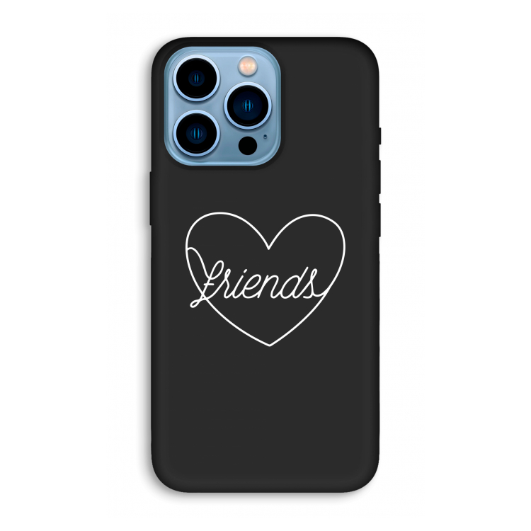 Friends heart pastel: iPhone 13 Pro Max Biologisch afbreekbaar hoesje