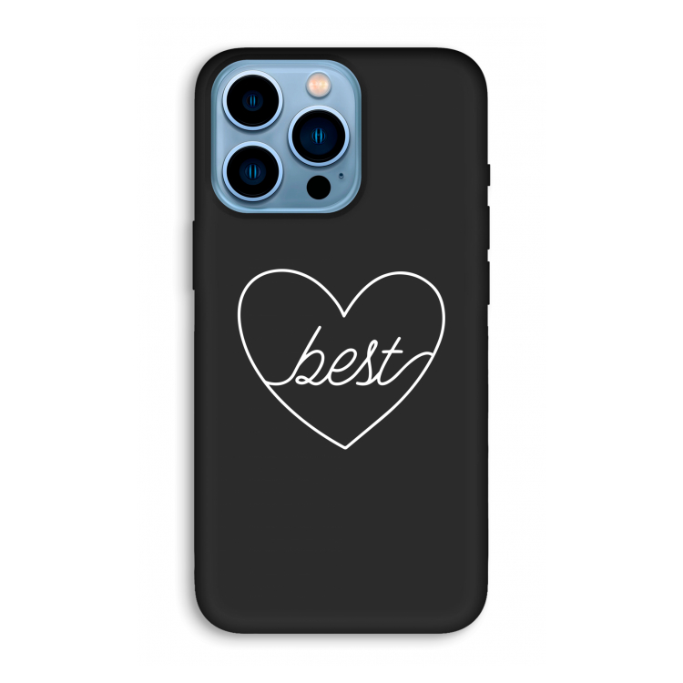 Best heart pastel: iPhone 13 Pro Max Biologisch afbreekbaar hoesje