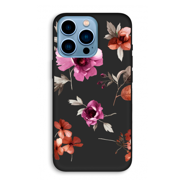 Geschilderde bloemen: iPhone 13 Pro Max Biologisch afbreekbaar hoesje