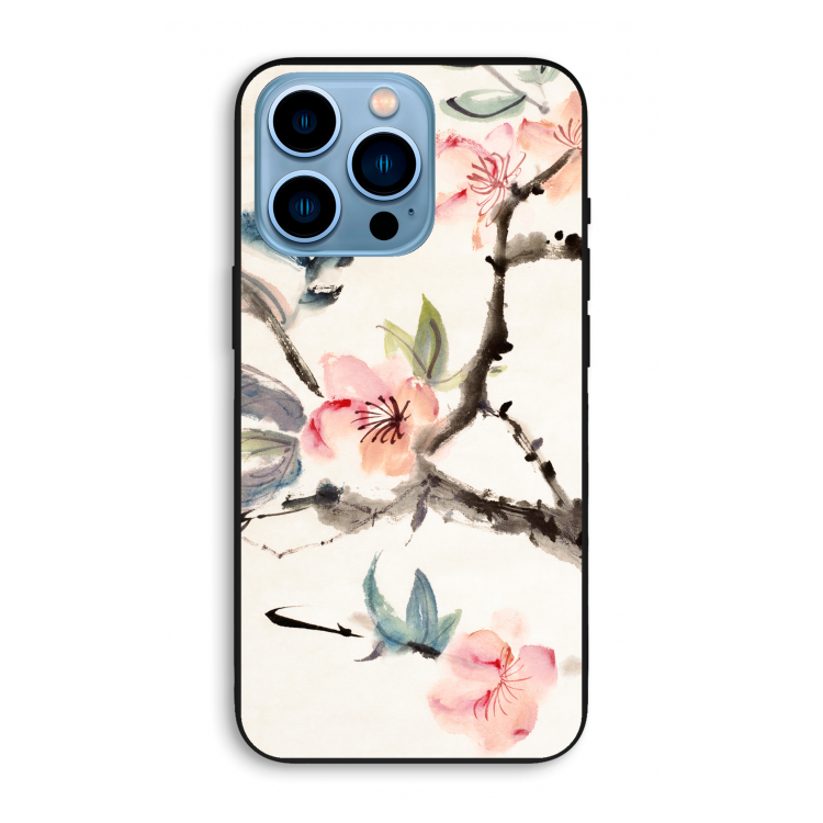 Japanse bloemen: iPhone 13 Pro Max Biologisch afbreekbaar hoesje