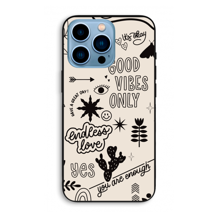 Good vibes: iPhone 13 Pro Max Biologisch afbreekbaar hoesje