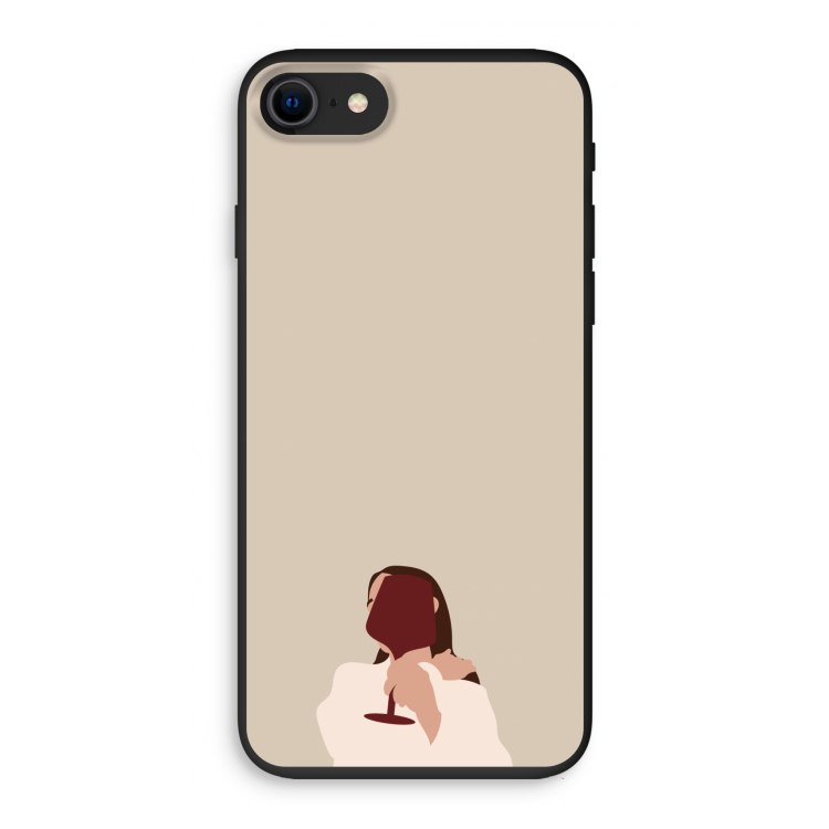 I drink wine: iPhone 7 Biologisch afbreekbaar hoesje