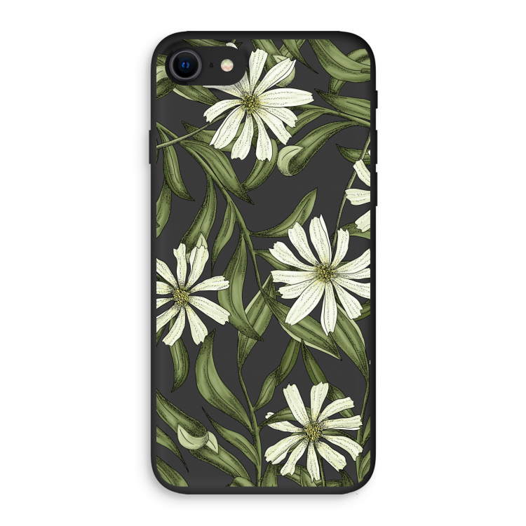 Wit bloemenpatroon: iPhone 7 Biologisch afbreekbaar hoesje