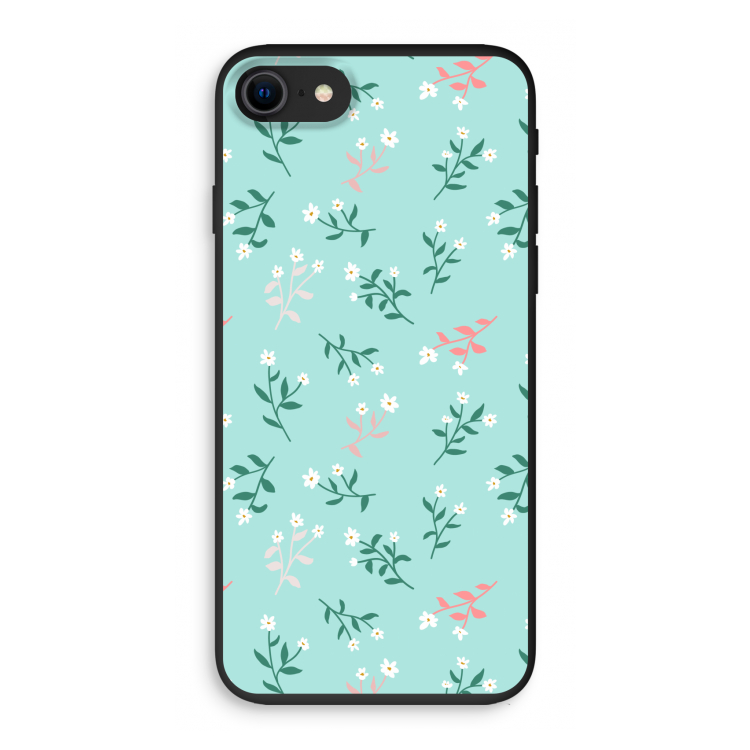 Small white flowers: iPhone 7 Biologisch afbreekbaar hoesje