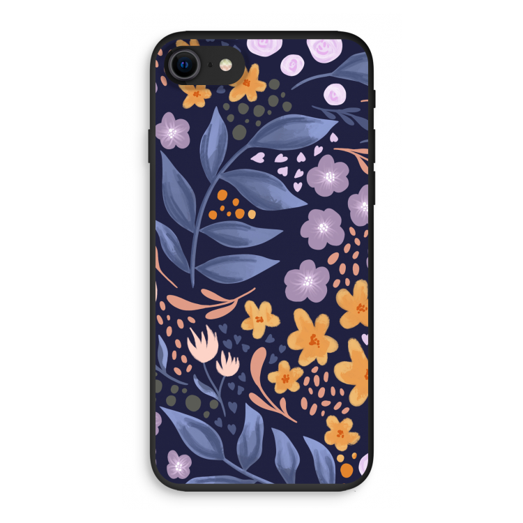 Flowers with blue leaves: iPhone 7 Biologisch afbreekbaar hoesje