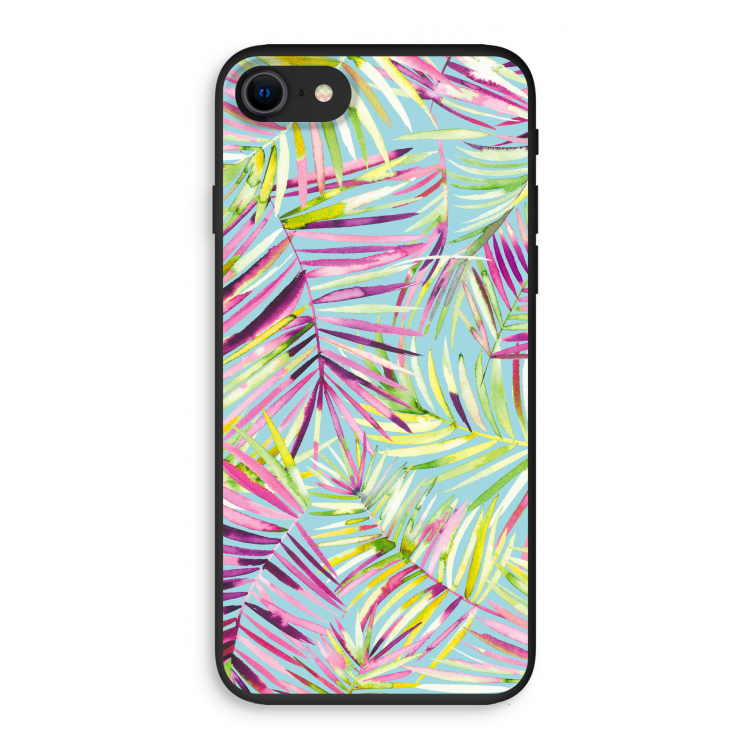 Tropical Palms Blue: iPhone 7 Biologisch afbreekbaar hoesje