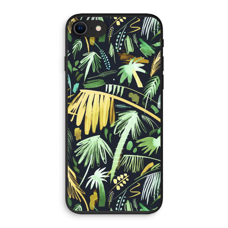 Tropical Palms Dark: iPhone 7 Biologisch afbreekbaar hoesje