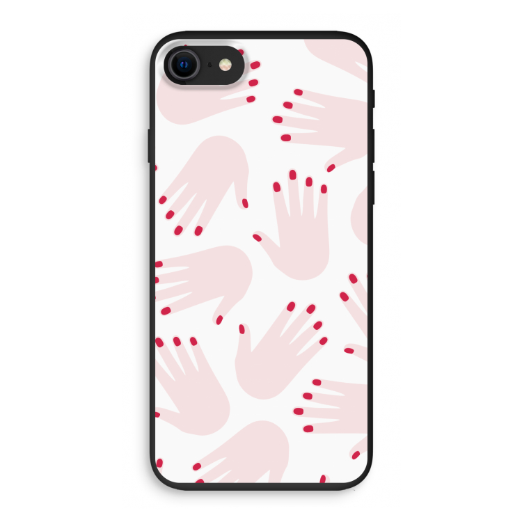 Hands pink: iPhone 7 Biologisch afbreekbaar hoesje