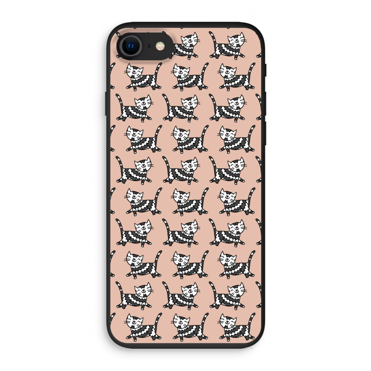 Zwarte poes: iPhone 7 Biologisch afbreekbaar hoesje