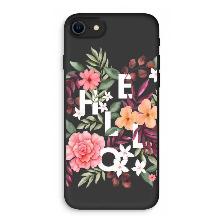 Hello in flowers: iPhone 7 Biologisch afbreekbaar hoesje