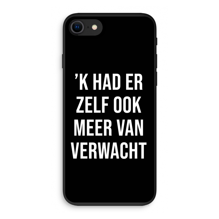 Meer verwacht - Zwart: iPhone 7 Biologisch afbreekbaar hoesje