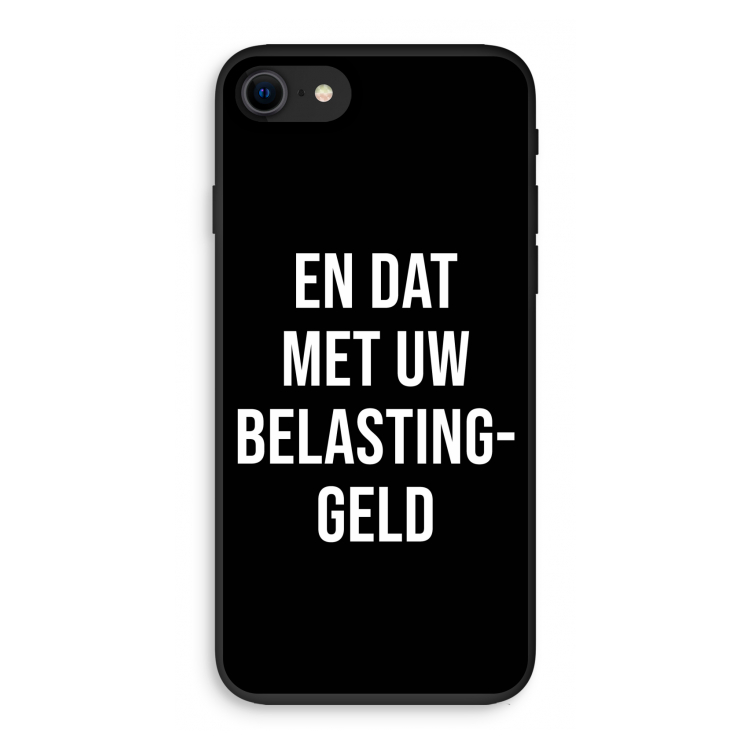 Belastinggeld - Zwart: iPhone 7 Biologisch afbreekbaar hoesje