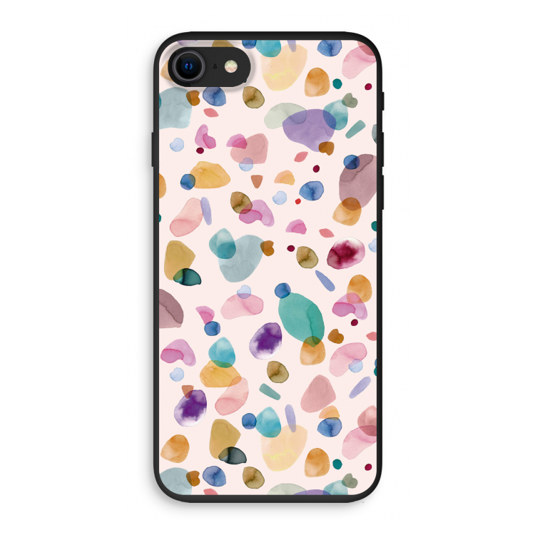 Terrazzo Memphis Pink: iPhone 7 Biologisch afbreekbaar hoesje