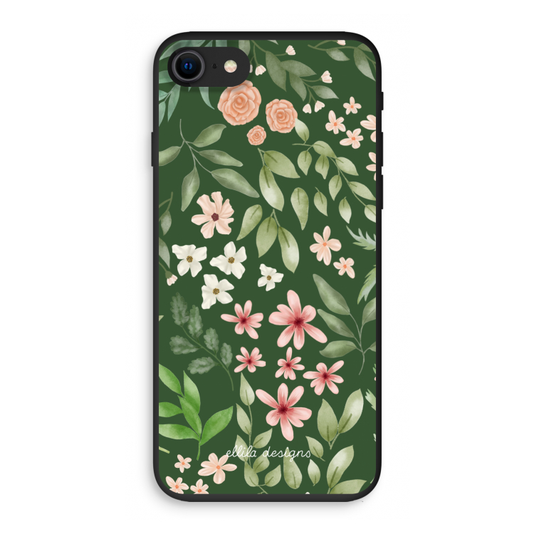 Botanical green sweet flower heaven: iPhone 7 Biologisch afbreekbaar hoesje
