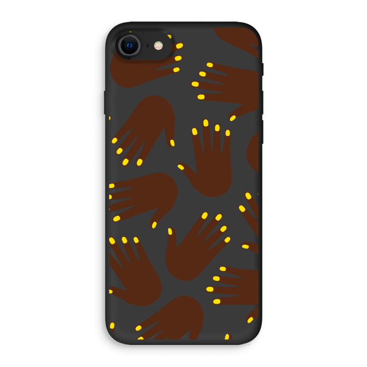 Hands dark: iPhone 7 Biologisch afbreekbaar hoesje