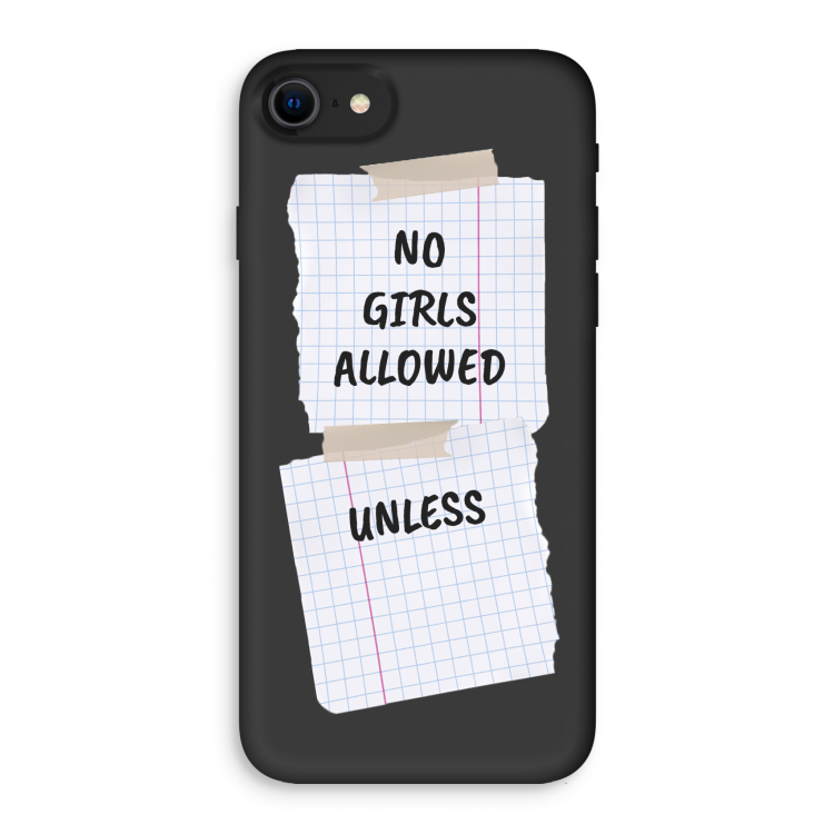 No Girls Allowed Unless: iPhone 7 Biologisch afbreekbaar hoesje