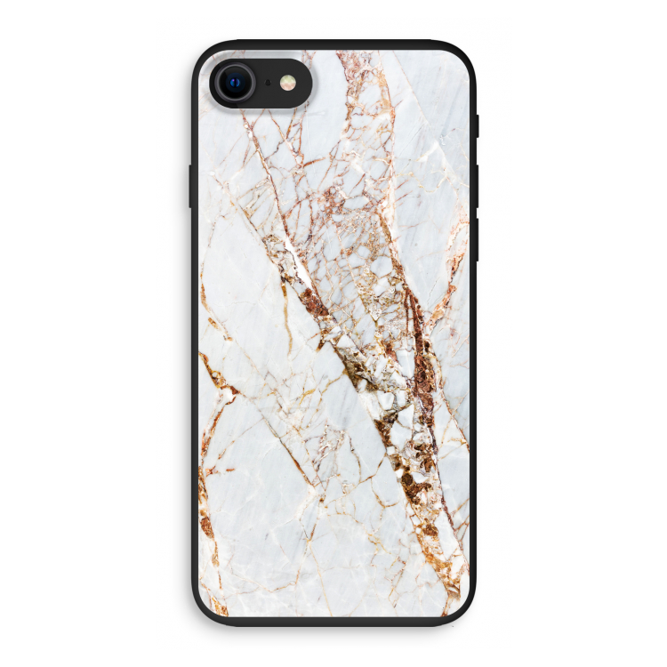 Goud marmer: iPhone 7 Biologisch afbreekbaar hoesje