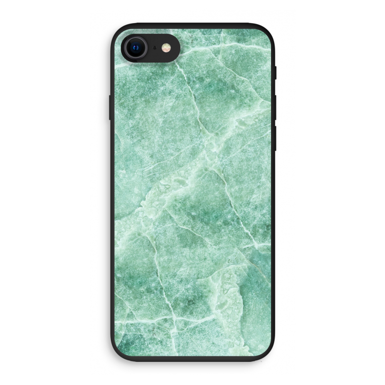 Groen marmer: iPhone 7 Biologisch afbreekbaar hoesje