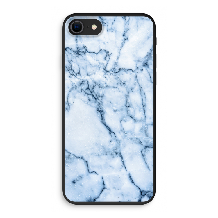 Blauw marmer: iPhone 7 Biologisch afbreekbaar hoesje