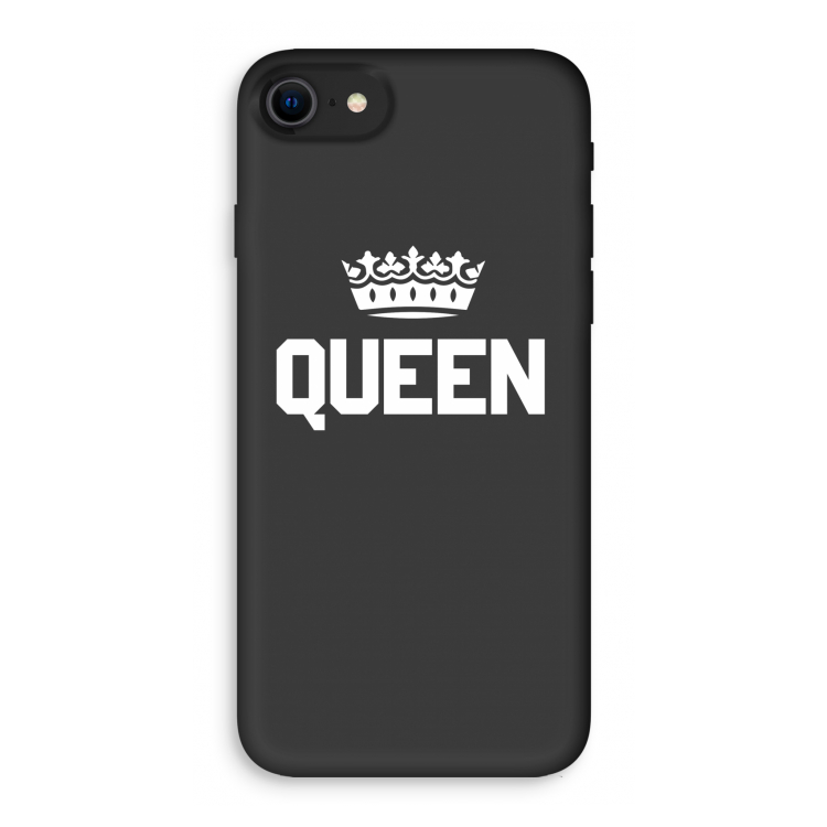Queen zwart: iPhone 7 Biologisch afbreekbaar hoesje