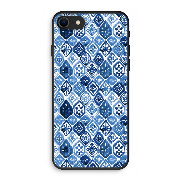 Blauw motief: iPhone 7 Biologisch afbreekbaar hoesje