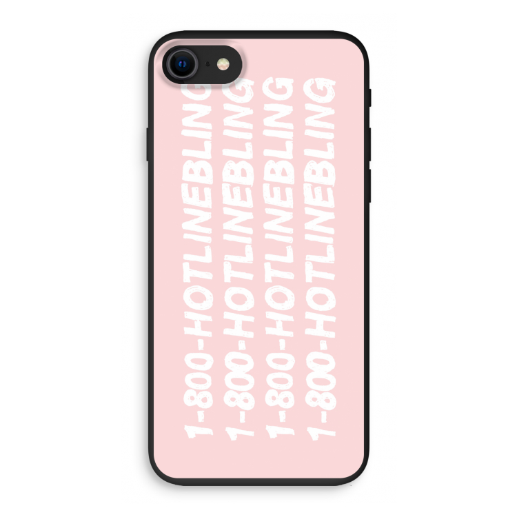 Hotline bling pink: iPhone 7 Biologisch afbreekbaar hoesje