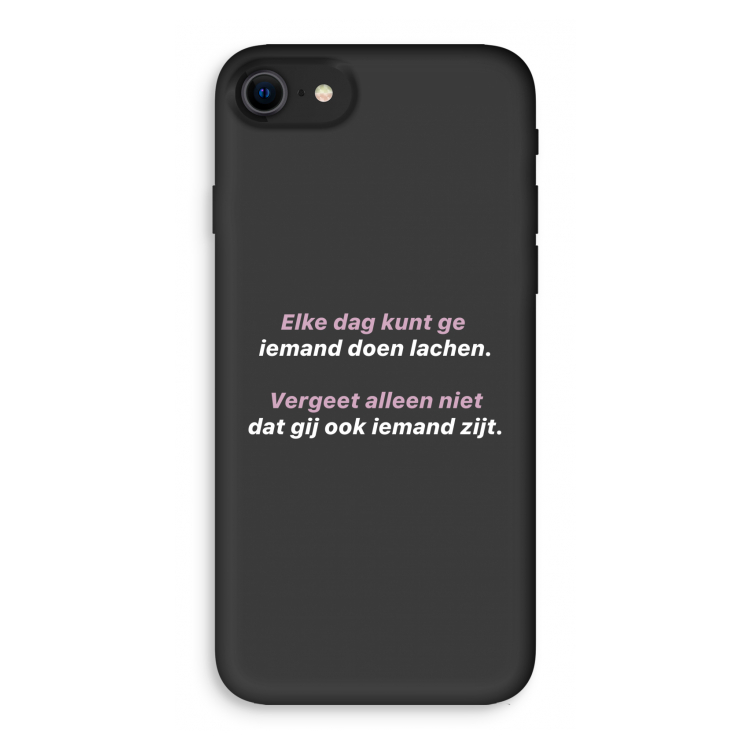 gij zijt ook iemand: iPhone 8 Biologisch afbreekbaar hoesje