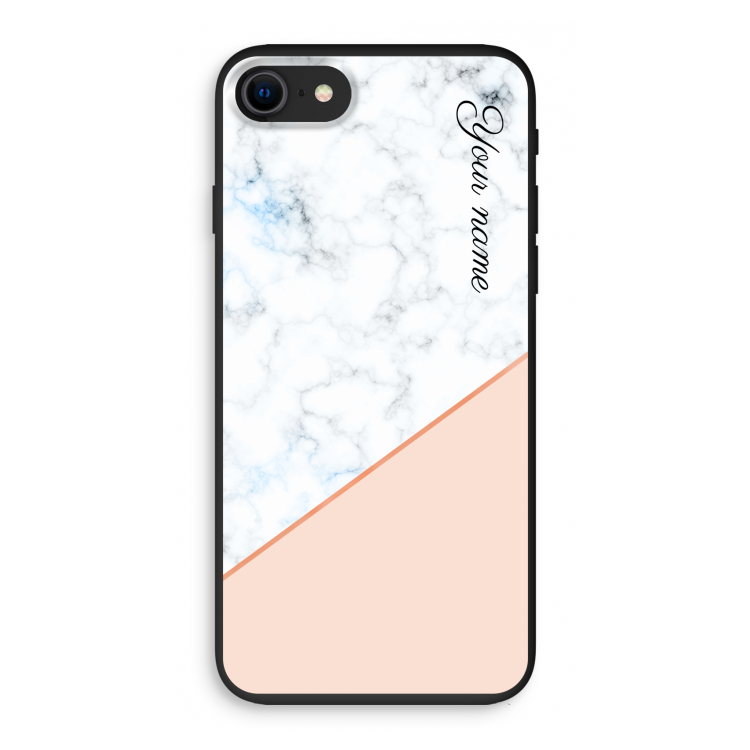 Marmer in stijl: iPhone 8 Biologisch afbreekbaar hoesje