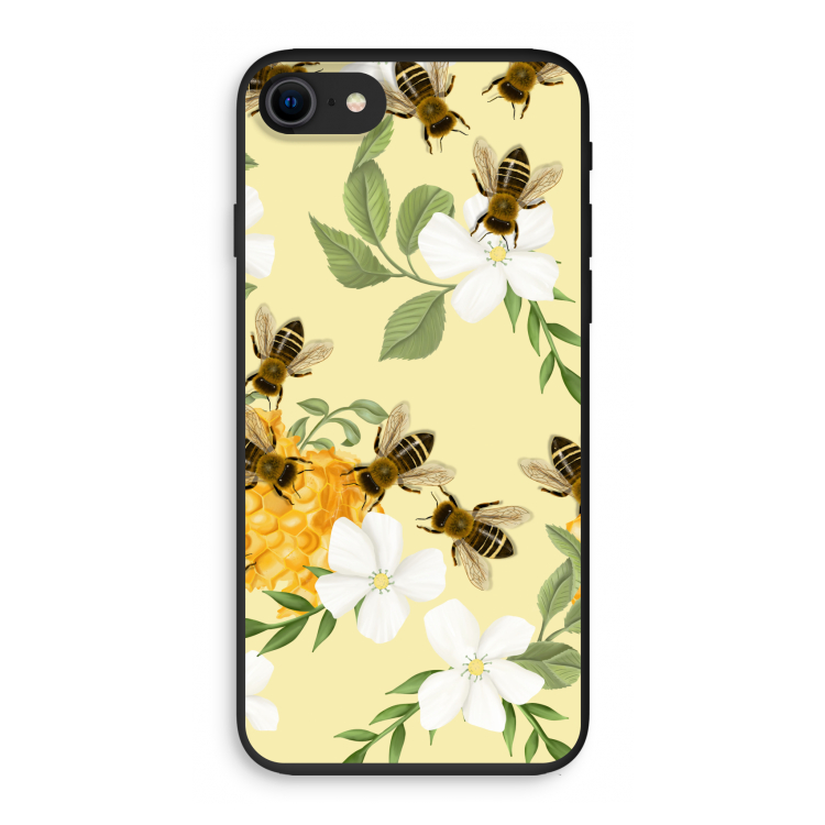 No flowers without bees: iPhone 8 Biologisch afbreekbaar hoesje