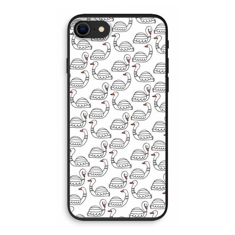 Zwanen: iPhone 8 Biologisch afbreekbaar hoesje