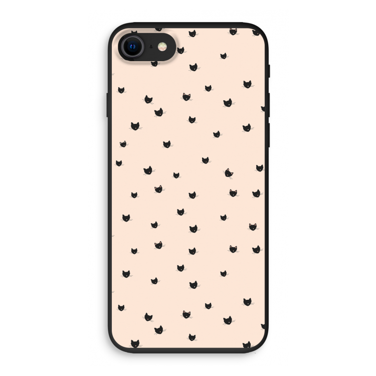 Kleine kattenkopjes: iPhone 8 Biologisch afbreekbaar hoesje