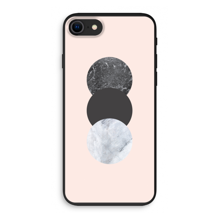 Marmeren cirkels: iPhone 8 Biologisch afbreekbaar hoesje
