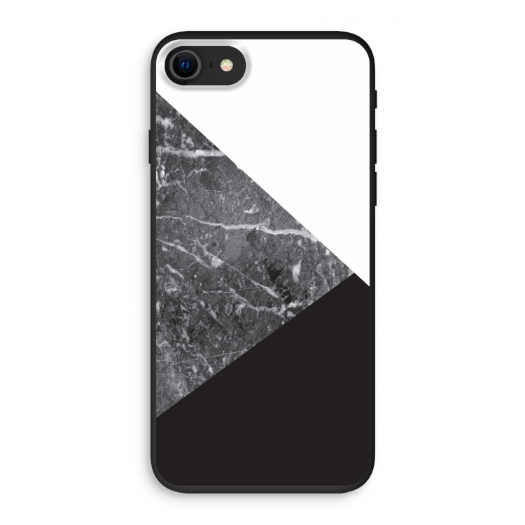 Combinatie marmer: iPhone 8 Biologisch afbreekbaar hoesje