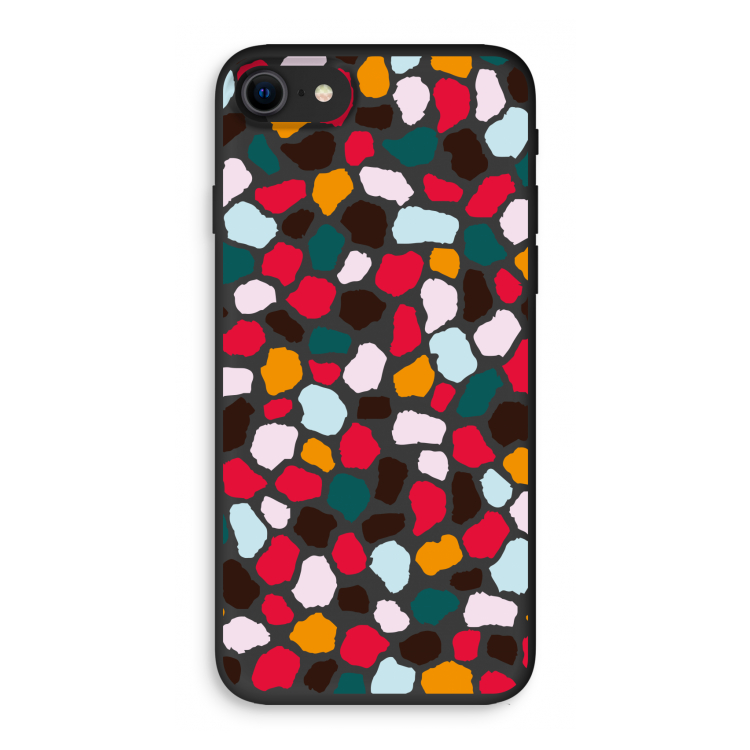 Colored Giraffe: iPhone 8 Biologisch afbreekbaar hoesje