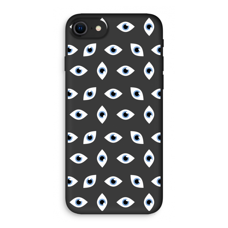 Eyes pattern: iPhone 8 Biologisch afbreekbaar hoesje