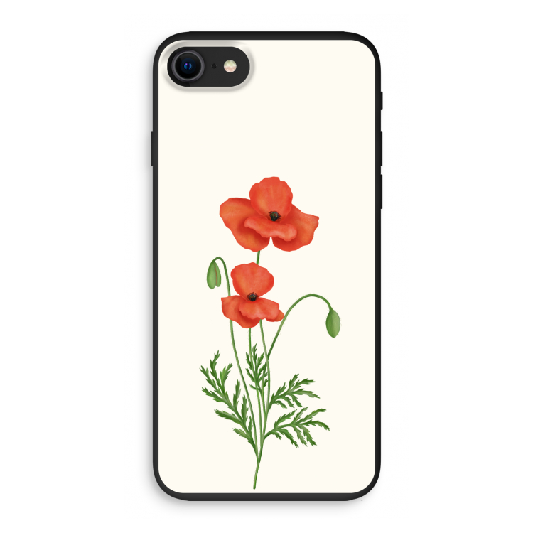 Red poppy: iPhone SE 2020 Biologisch afbreekbaar hoesje