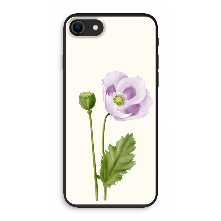 Purple poppy: iPhone SE 2020 Biologisch afbreekbaar hoesje