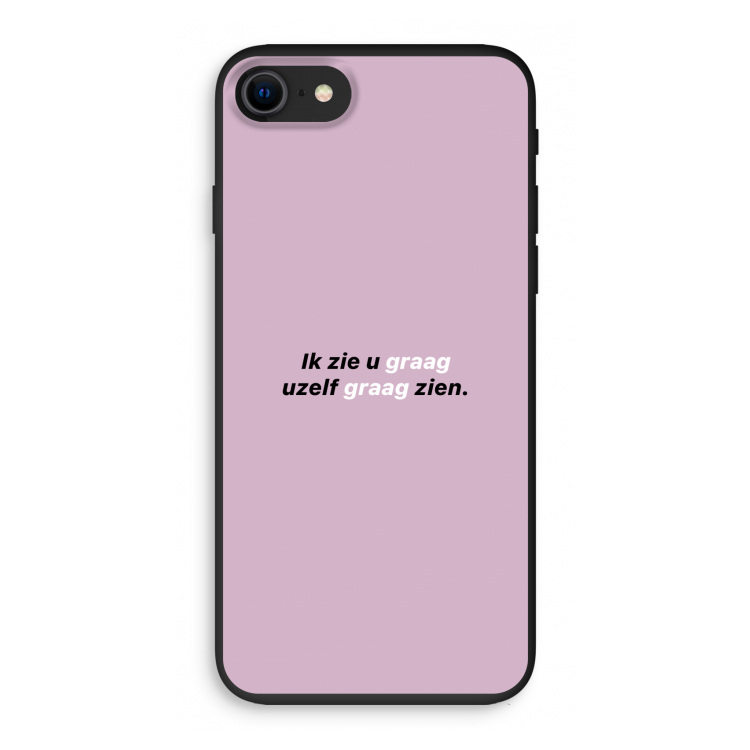 uzelf graag zien: iPhone SE 2020 Biologisch afbreekbaar hoesje