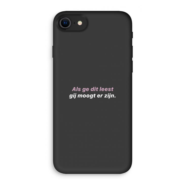 gij moogt er zijn: iPhone SE 2020 Biologisch afbreekbaar hoesje