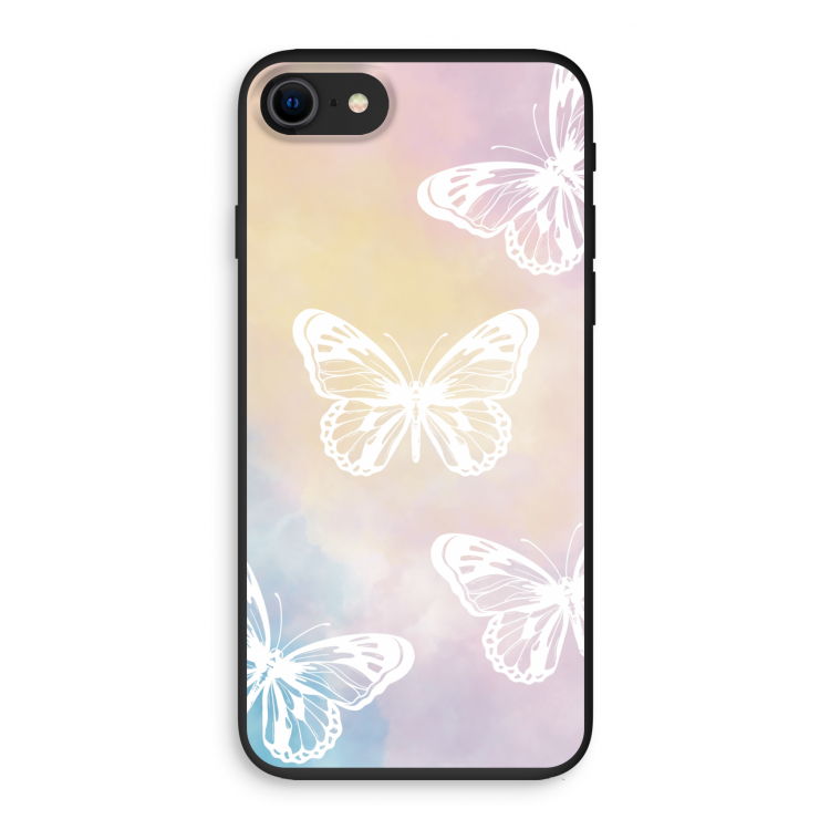 White butterfly: iPhone SE 2020 Biologisch afbreekbaar hoesje