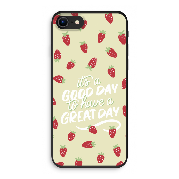 Don't forget to have a great day: iPhone SE 2020 Biologisch afbreekbaar hoesje