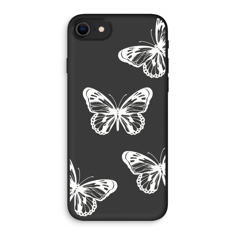 White butterfly: iPhone SE 2020 Biologisch afbreekbaar hoesje