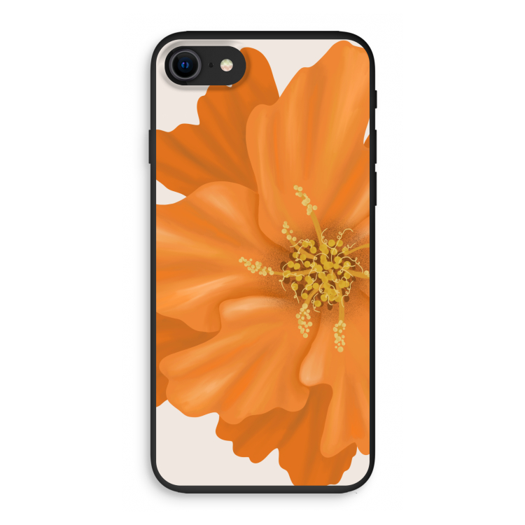 Orange Ellila flower: iPhone SE 2020 Biologisch afbreekbaar hoesje