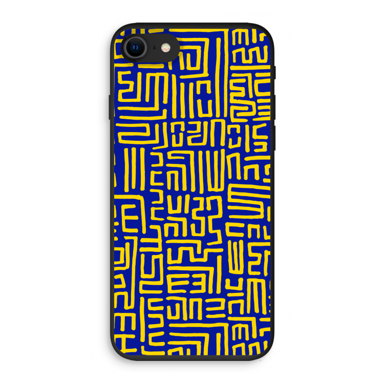 Majorelle Blue Print: iPhone SE 2020 Biologisch afbreekbaar hoesje