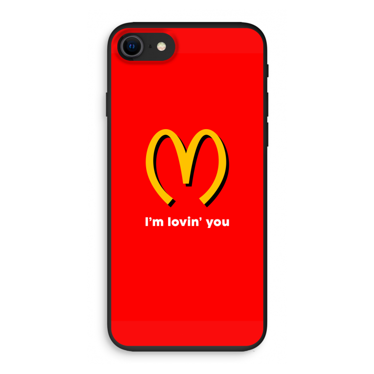 I'm lovin' you: iPhone SE 2020 Biologisch afbreekbaar hoesje