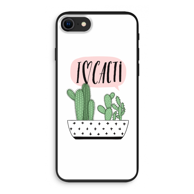 I love cacti: iPhone SE 2020 Biologisch afbreekbaar hoesje