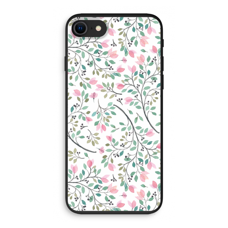 Sierlijke bloemen: iPhone SE 2020 Biologisch afbreekbaar hoesje