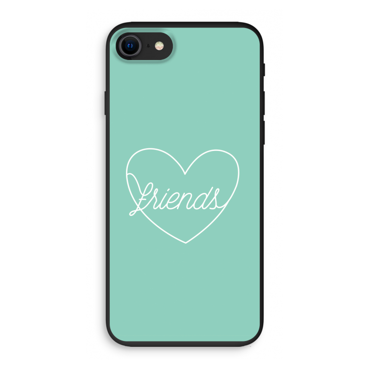 Friends heart pastel: iPhone SE 2020 Biologisch afbreekbaar hoesje